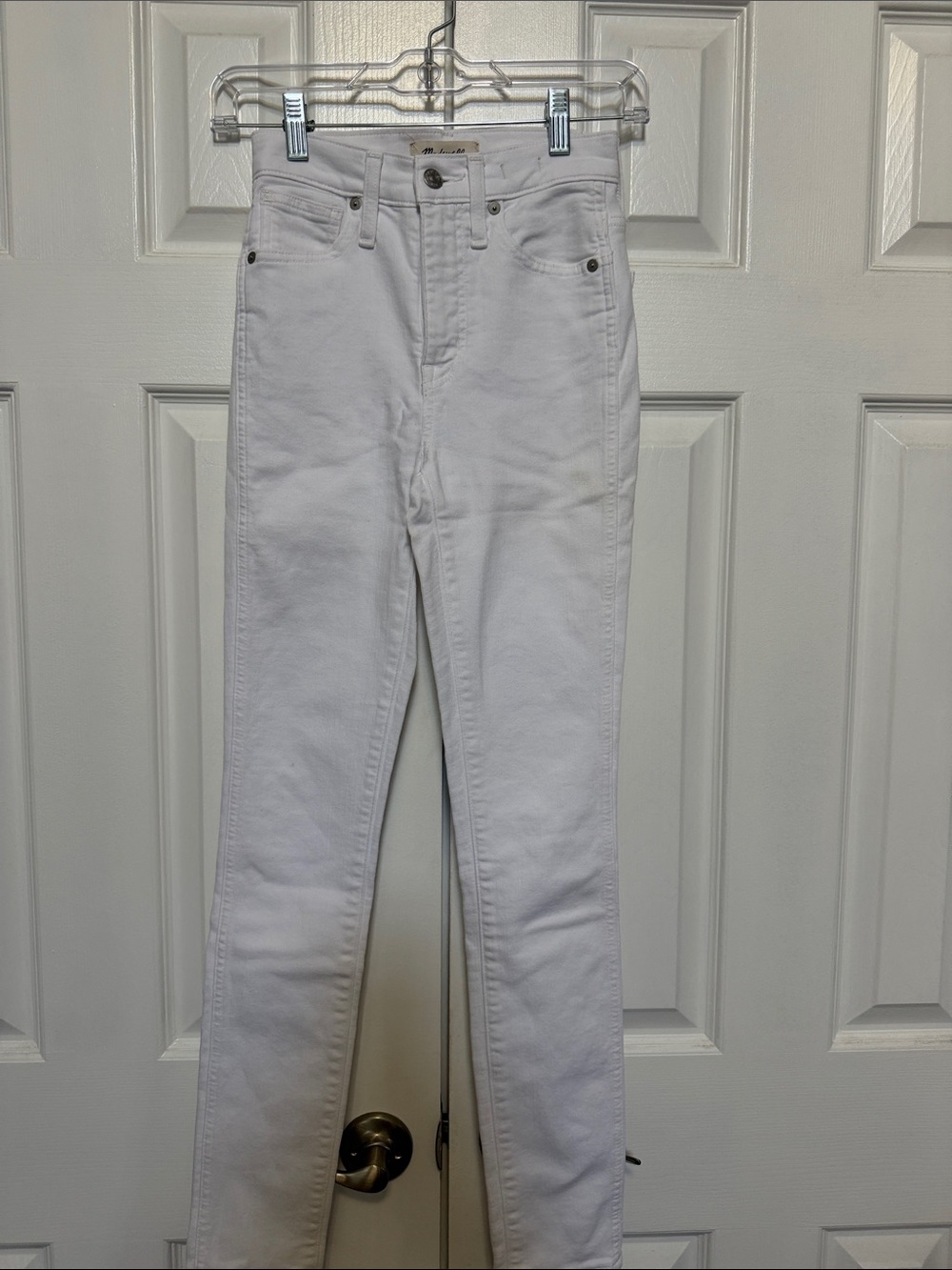 Madewell White High-Rise Skinny Jeans